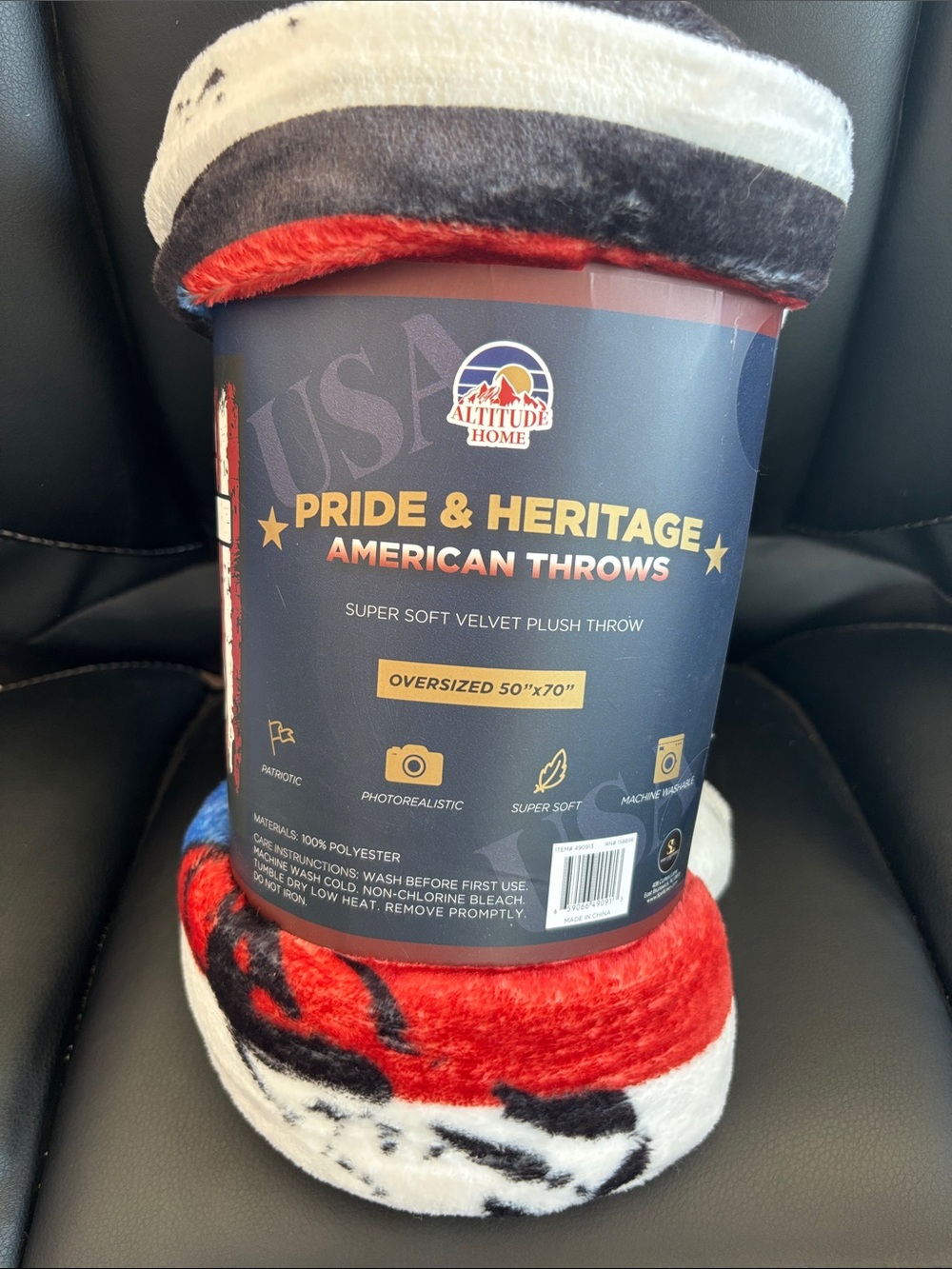 Pride & Heritage American Throw - Red, Black, White